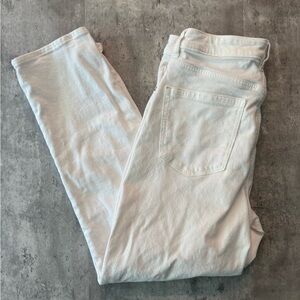 American Eagle Outfitters white straight leg jeans